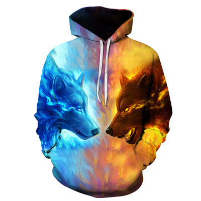 Hooded Wolf Sweatshirt