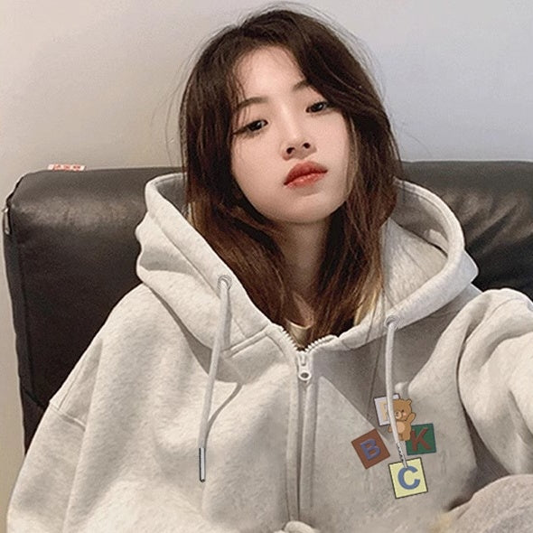Zip Teddy Sweatshirt