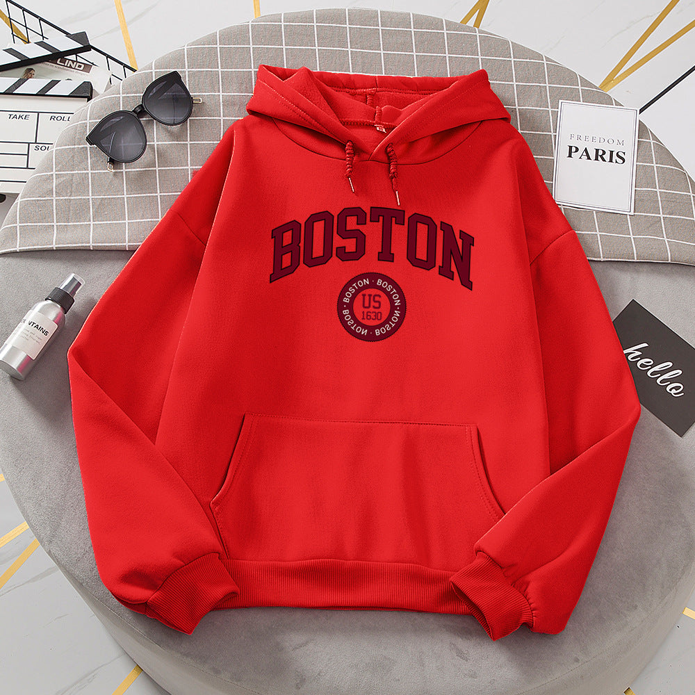 Hooded Boston Sweatshirt