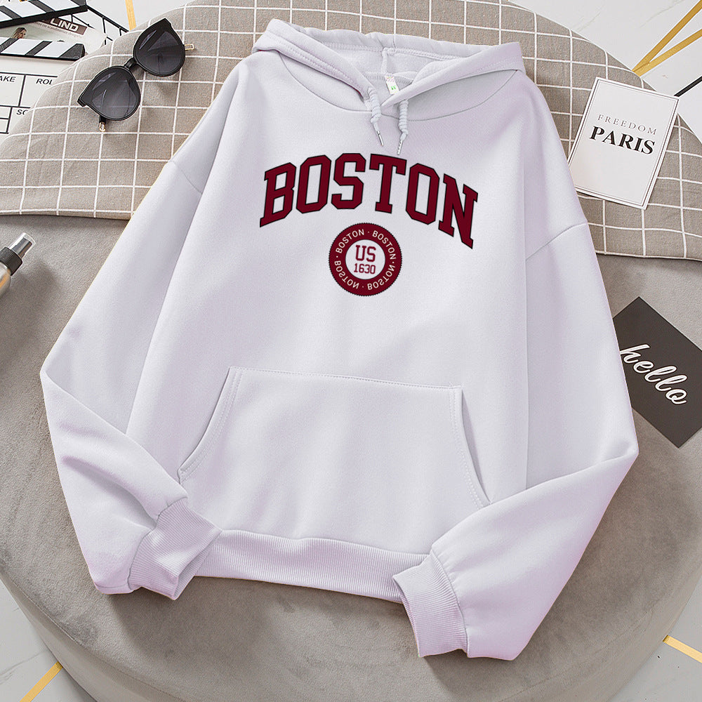 Hooded Boston Sweatshirt