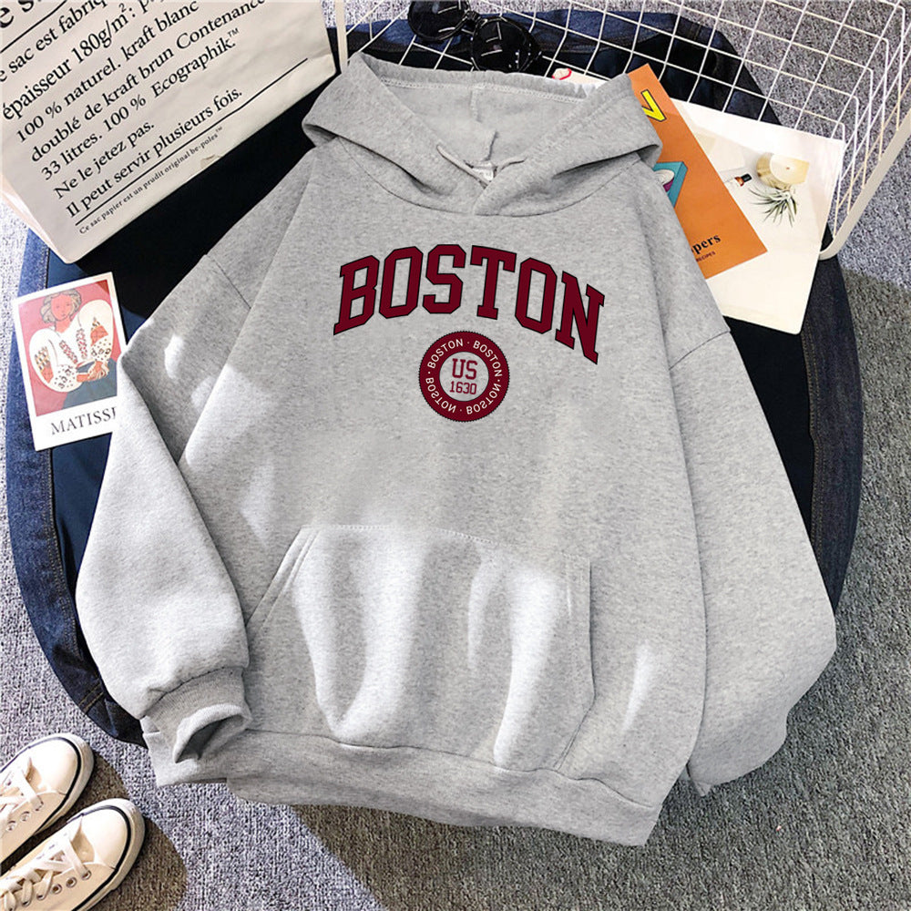 Hooded Boston Sweatshirt