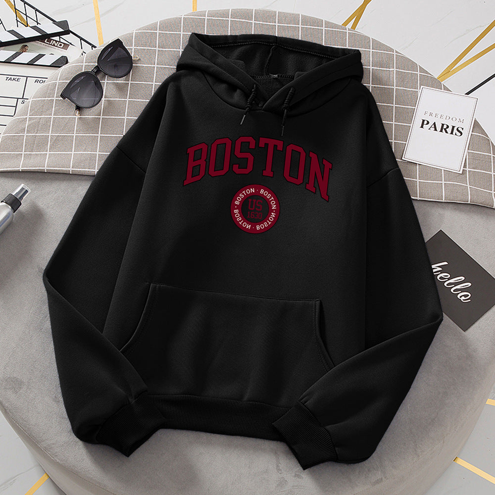 Hooded Boston Sweatshirt