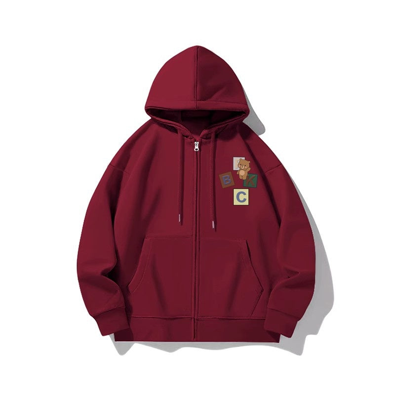 Zip Teddy Sweatshirt