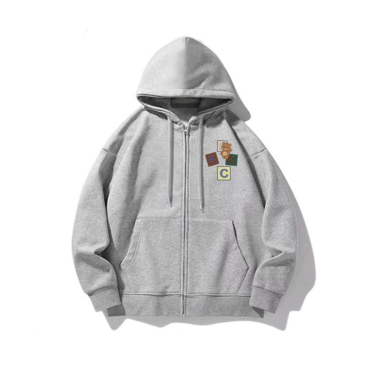 Zip Teddy Sweatshirt
