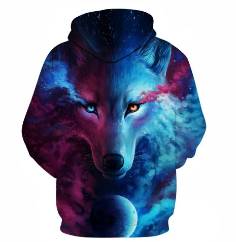 Hooded Wolf Sweatshirt